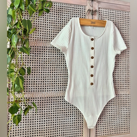 Revolve Privacy Please Onesie w Button Detail - Picture 1 of 3